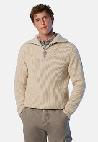 Pull-over North Sails en beige : devant