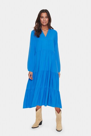 SAINT TROPEZ Shirt dress in Blue: front
