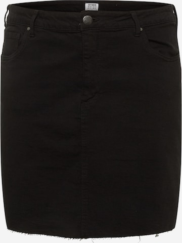 Cotton On Curve Skirt in Black: front