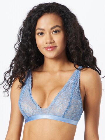 Underprotection Triangle Bra 'EMMA' in Blue: front