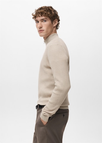 MANGO MAN Sweater 'Antiguap' in Beige