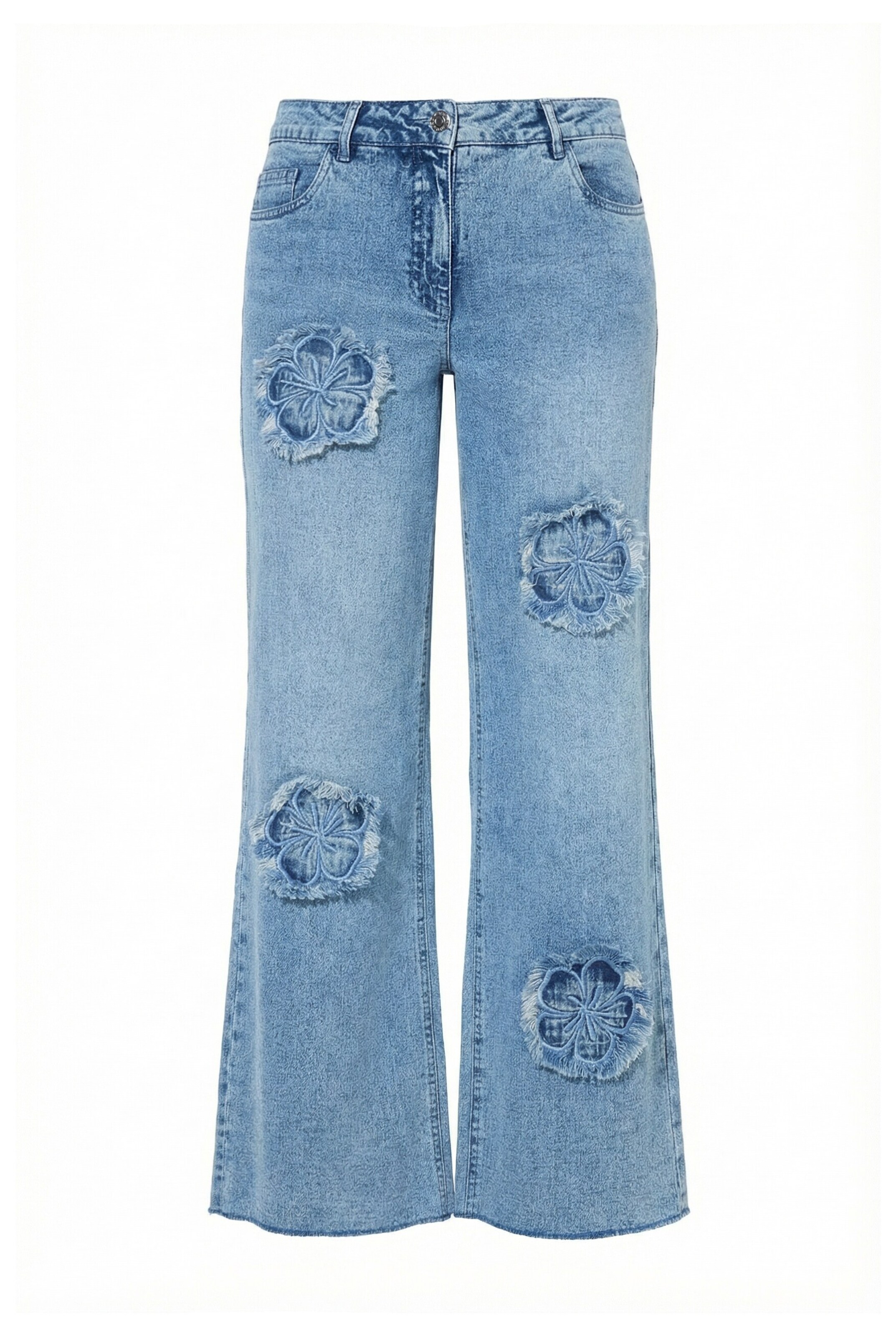 Angel of Style Wide Leg Jeans in Blau: Vorderseite
