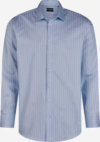 Coupe regular Chemise business HECHTER PARIS en bleu : devant