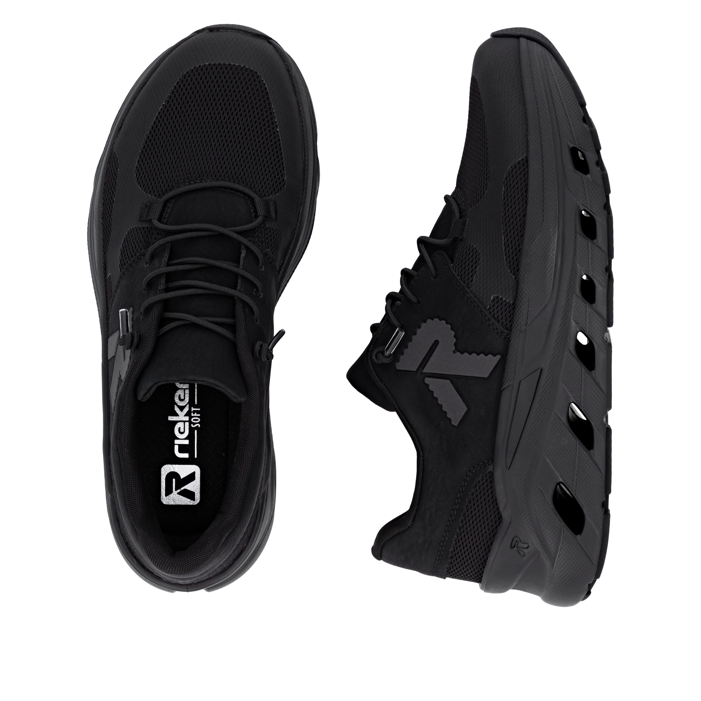 Baskets basses Rieker en noir