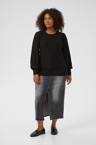 Chemisier 'Zarina' KAFFE CURVE en noir