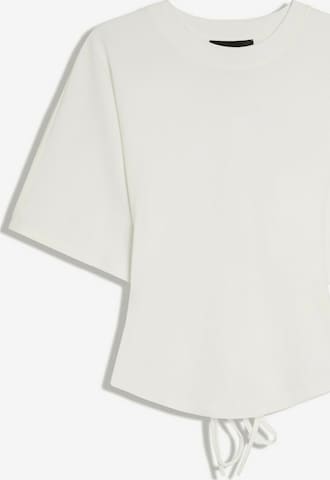 Bershka Тениска в бяло: отпред