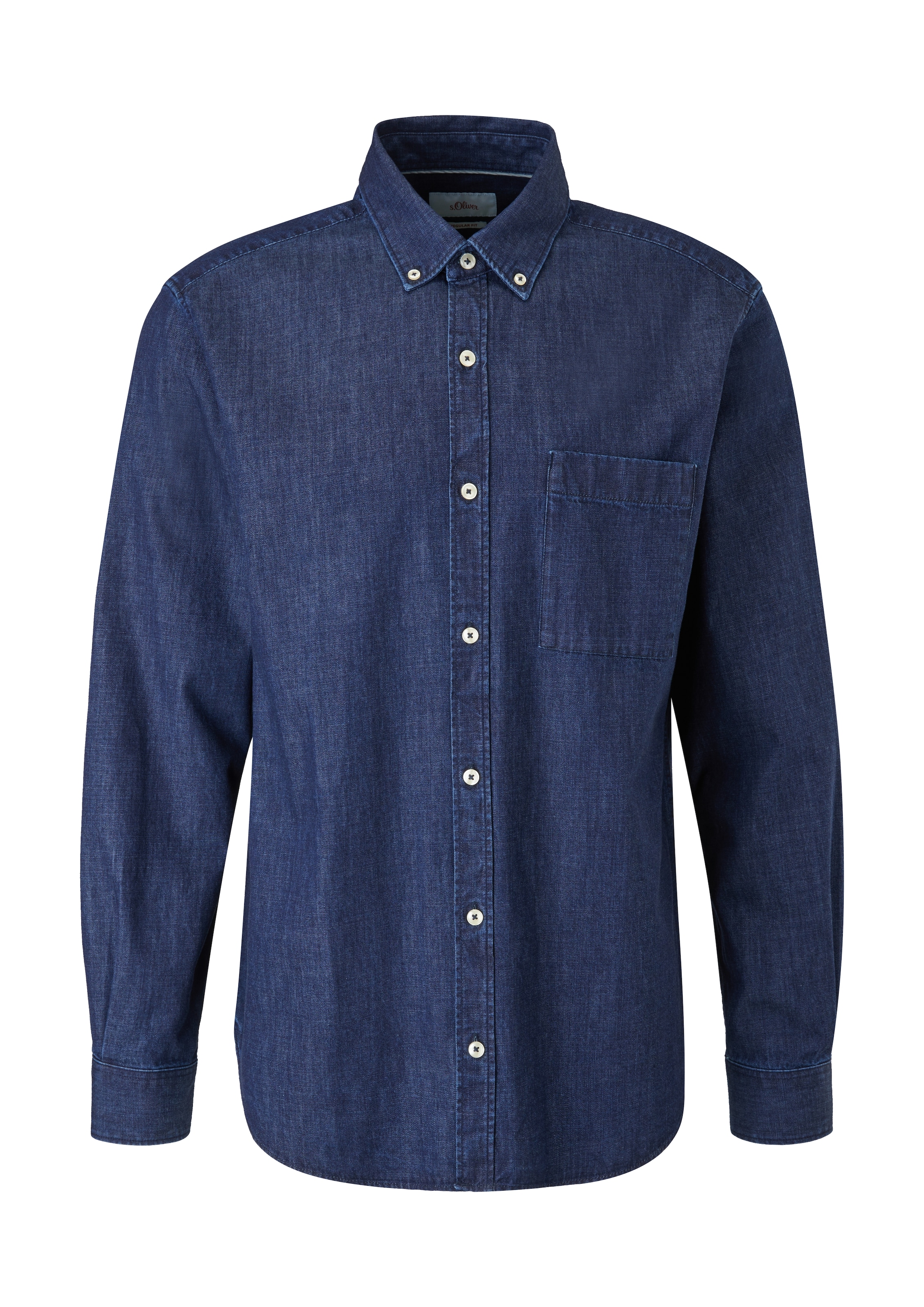 Coupe regular Chemise s.Oliver en bleu : devant