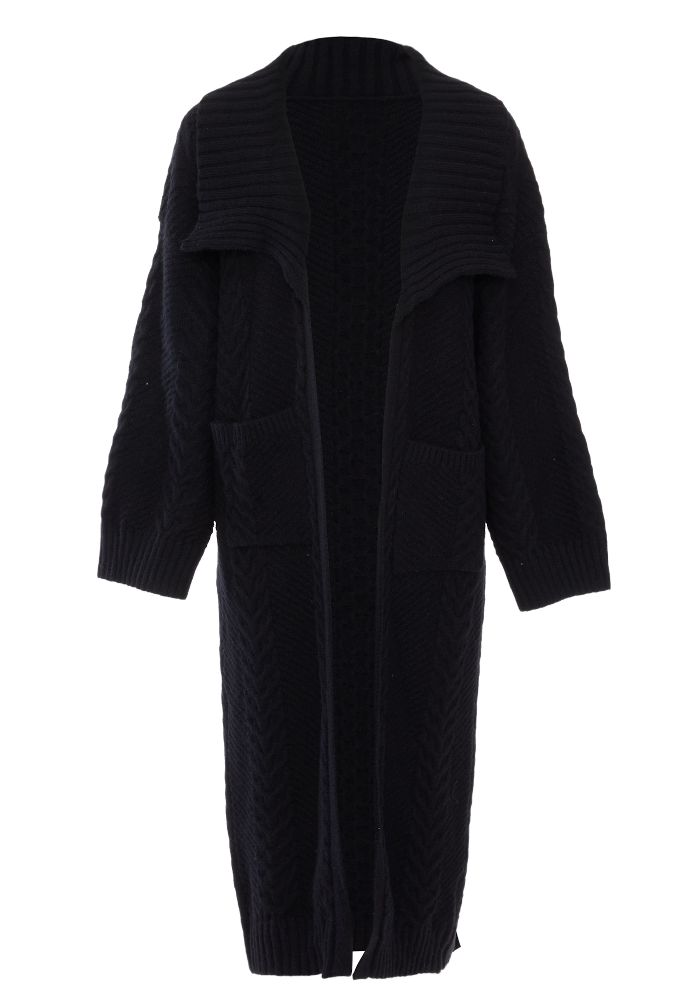 caissa - Casaco de malha em preto: frente