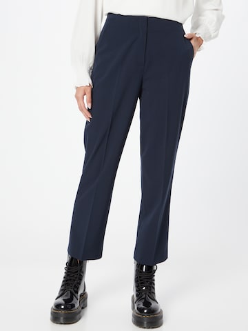 ESPRIT regular Παντελόνι με τσάκιση σε μπλε: μπροστά