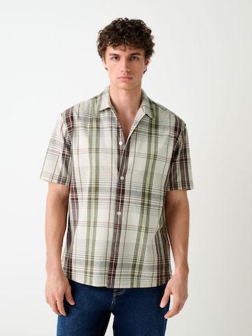 Next Regular fit Overhemd in Beige: voorkant