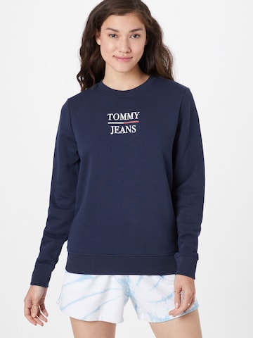 Tommy Jeans Sweatshirt in Blue: front