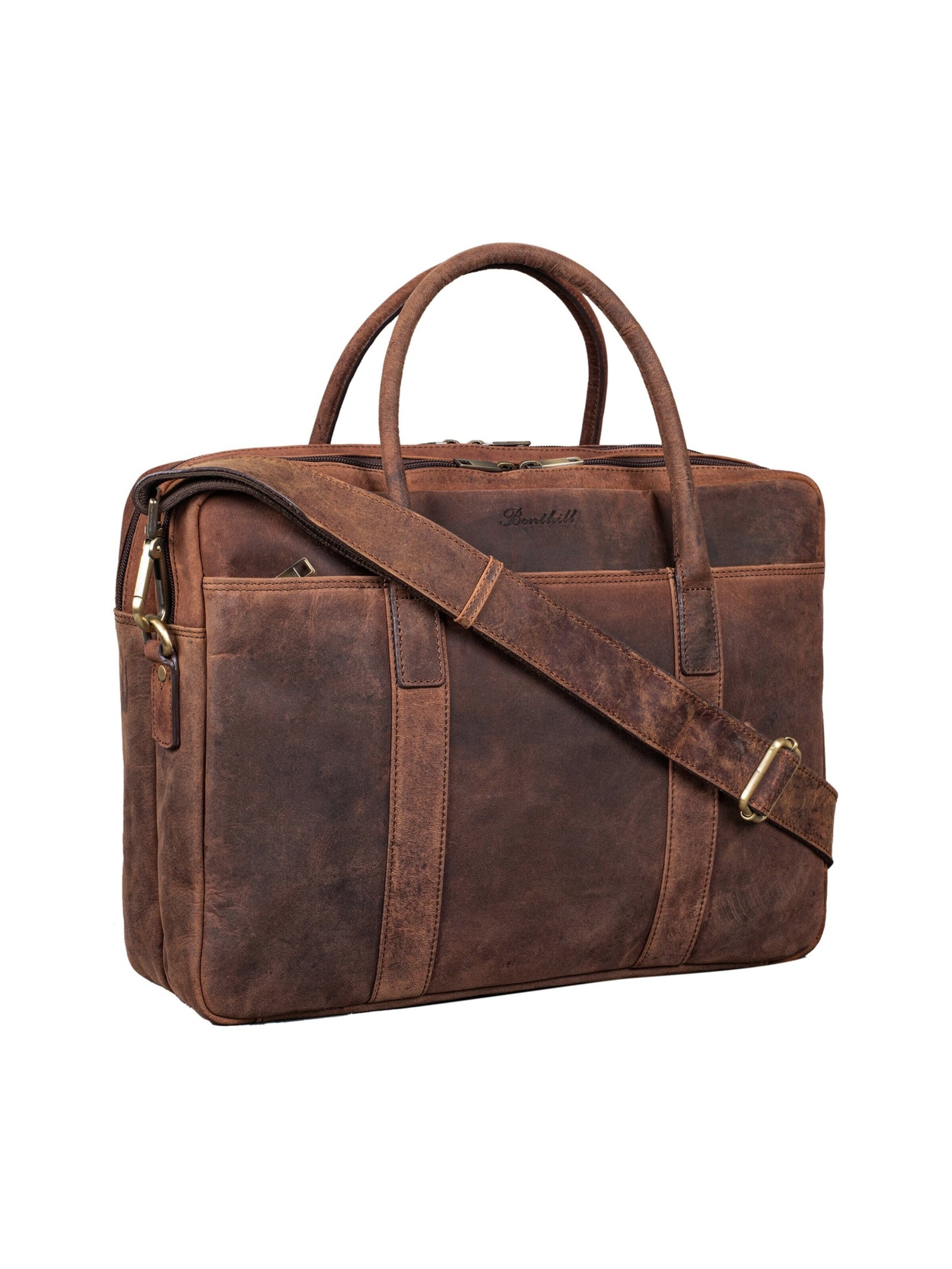 Benthill Laptop Bag in Brown