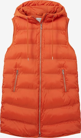 TOM TAILOR Vest in Orange: front