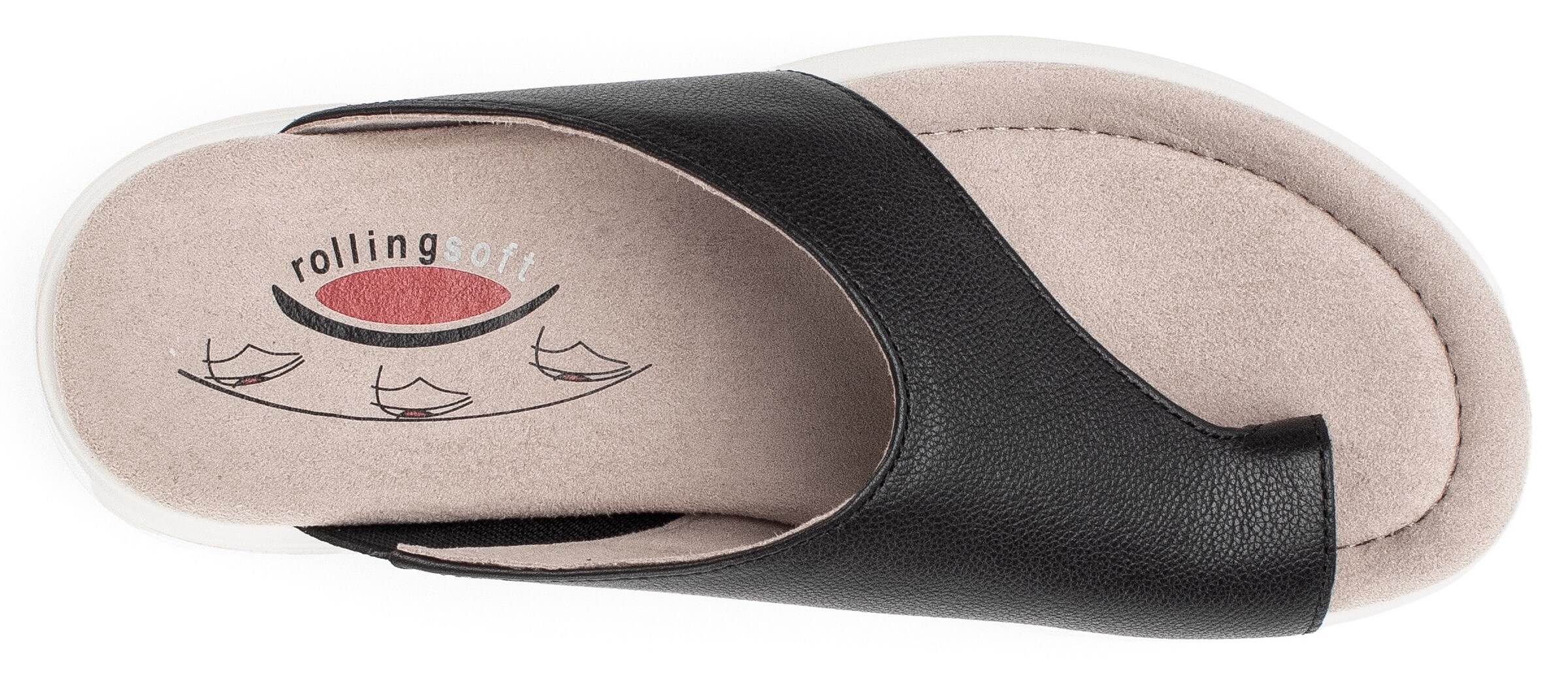 GABOR T-bar sandals 'Dianette' in Black