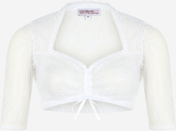 MARJO - Blusa tradicional 'Jilda-Christina' en blanco: frente