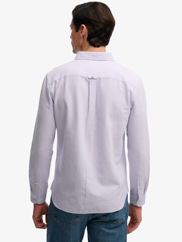 Fit confort Chemise 'Preppy Oxford' Superdry & Co en violet