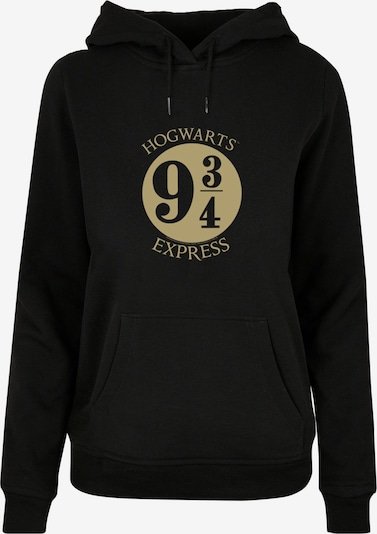 ABSOLUTE CULT Sweat-shirt 'Harry Potter - Platform Chibi Gold Foil' en sable / noir, Vue avec produit