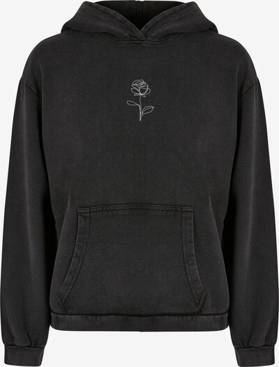 Merchcode Sweatshirt 'Rose' in schwarz / weiß, Produktansicht
