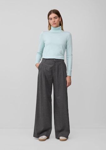 Wide Leg Pantalon à pince s.Oliver en gris : devant
