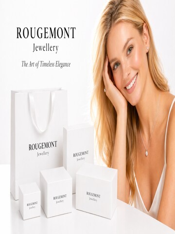 ROUGEMONT Jewellery Ohrringe 'Funkelnde Moissanit Creolen Ohrringe 925 sterling Silber'‌‌‌‌‌‌‌‌ in Silber: Vorderseite