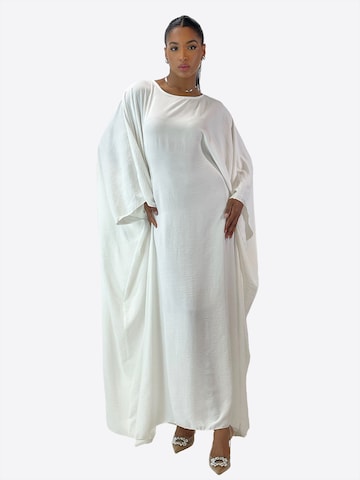 Robe Elara en blanc : devant