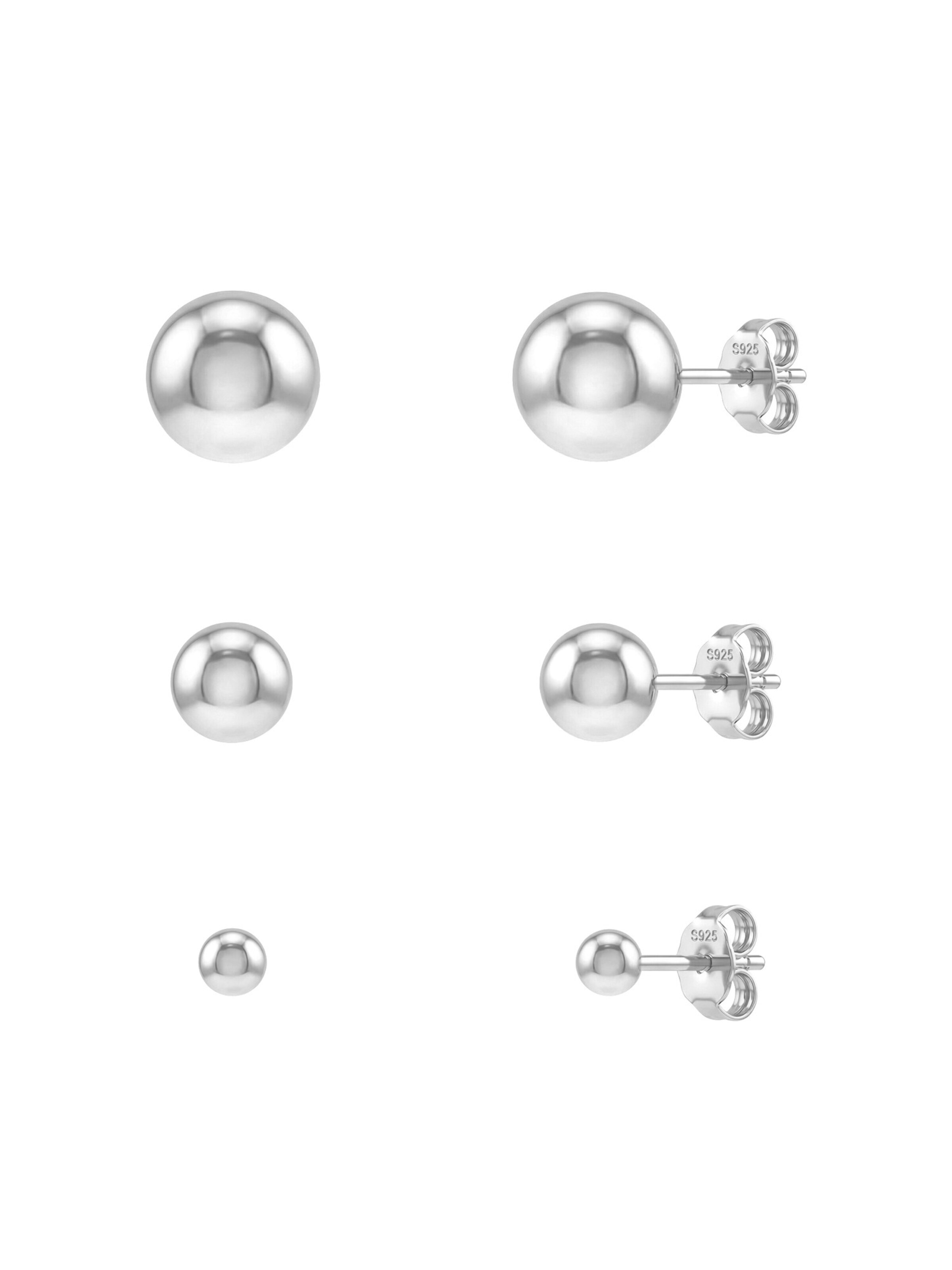 Sofia Milani Jewelry set 'Ball' in Silver: front