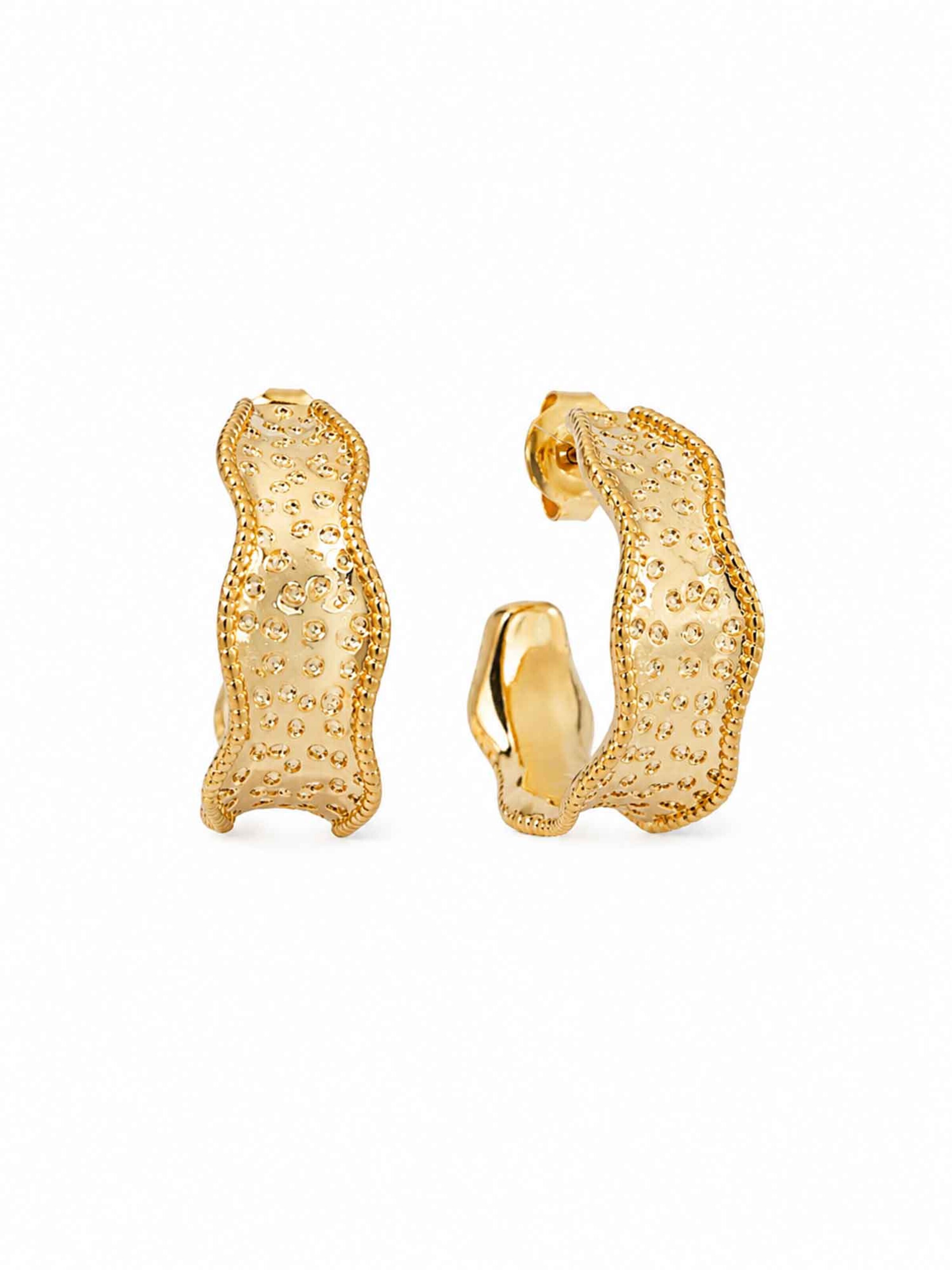 RteRme - Brincos 'Mireille Earrings' em ouro: frente