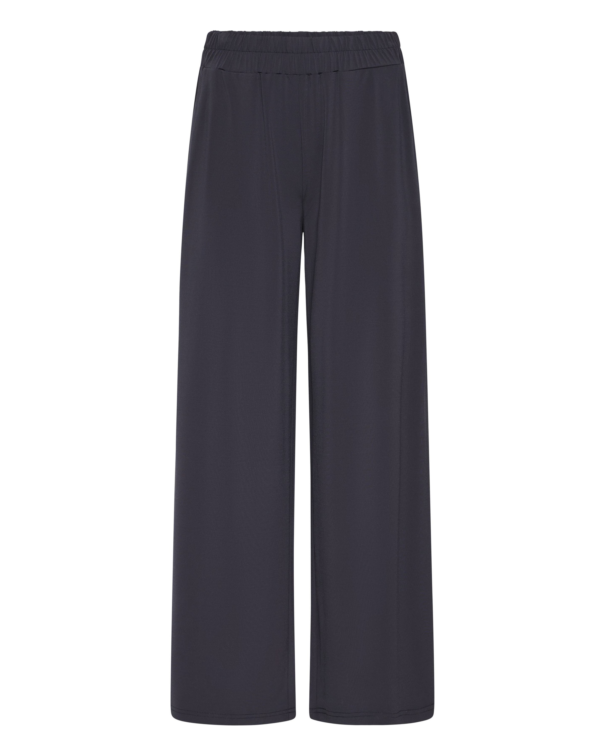 ICHI Wide Leg Hose 'IHLinna' in Schwarz