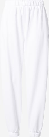 Loosefit Pantalon 'BAGGY' HOLLISTER en blanc : devant