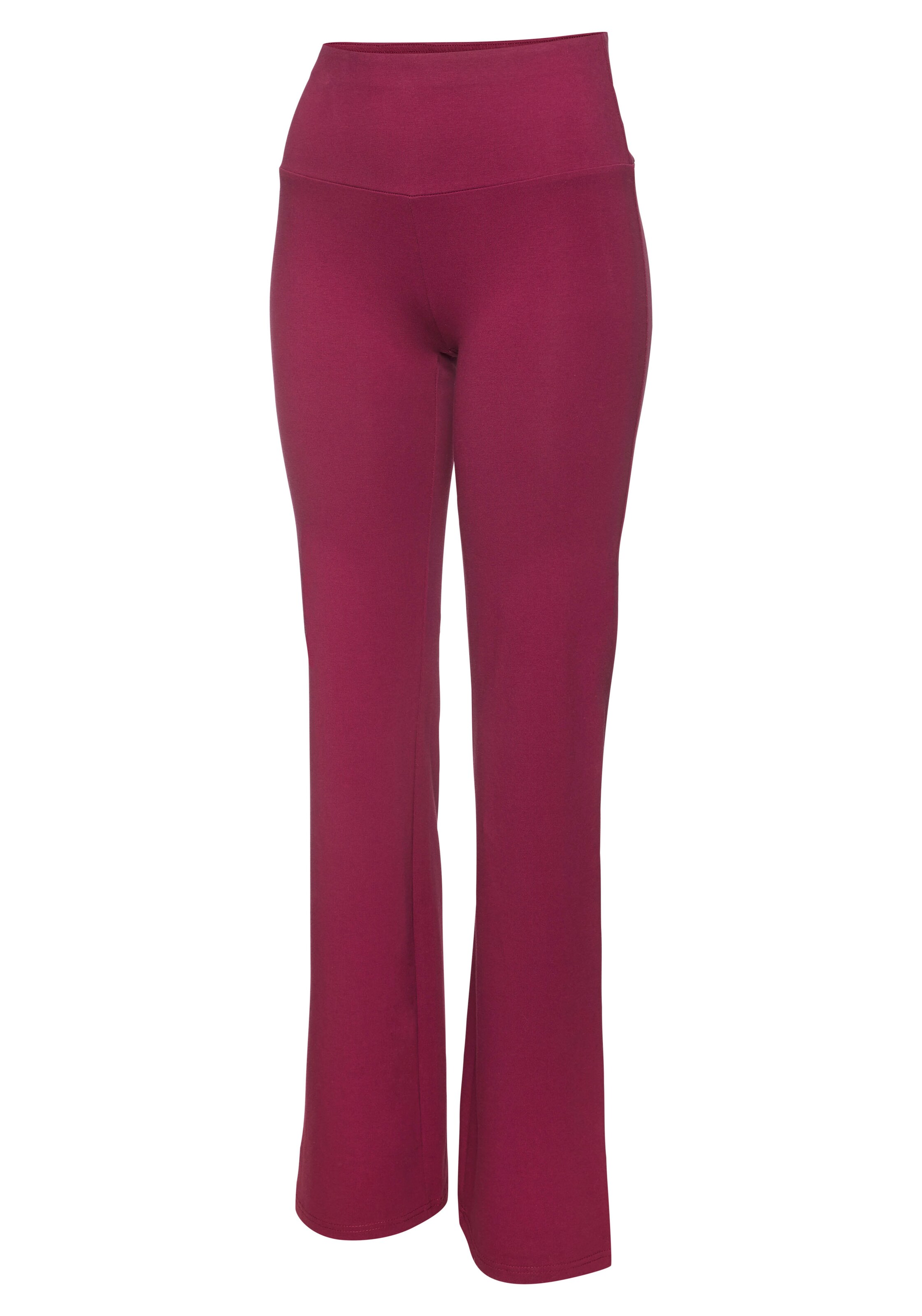 LASCANA ACTIVE Flared Workout Pants in Red