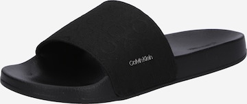 Mule Calvin Klein en noir : devant