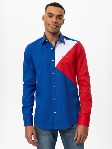 By Diess Collection Regular fit Button Up Shirt in Blue