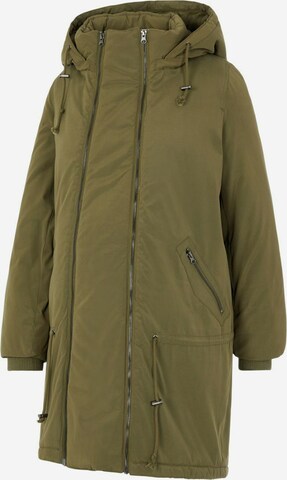 MAMALICIOUS Winter Parka 'Tikkamaddy' in Green: front