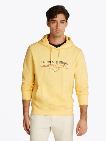 TOMMY HILFIGER Sweatshirt i gul: framsida
