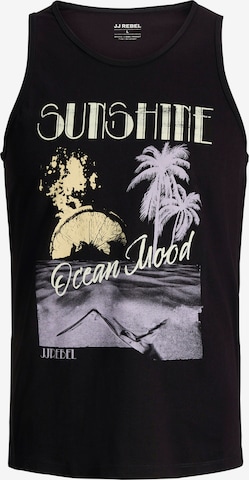 JJ Rebel Majica 'JREBMASON' | črna barva: sprednja stran