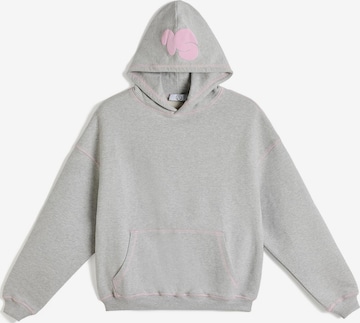 Sweat-shirt 'SL JESCHOW Oversized 3D Print Hoodie' Sl Jeschow en gris : devant