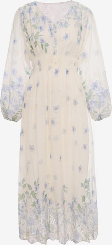Usha - Vestido en beige: frente