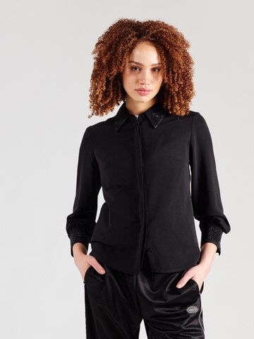 Chemisier 'Ol44lina' ZABAIONE en noir : devant