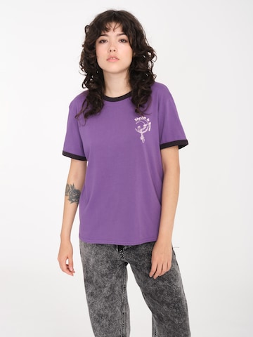 Volcom Shirt 'RINGER' in Lila