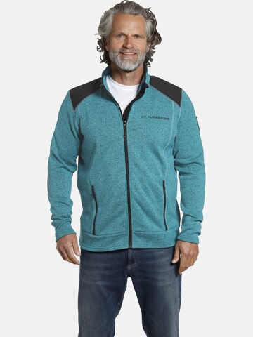 Jan Vanderstorm Fleece Jacket 'Yul' in Green: front