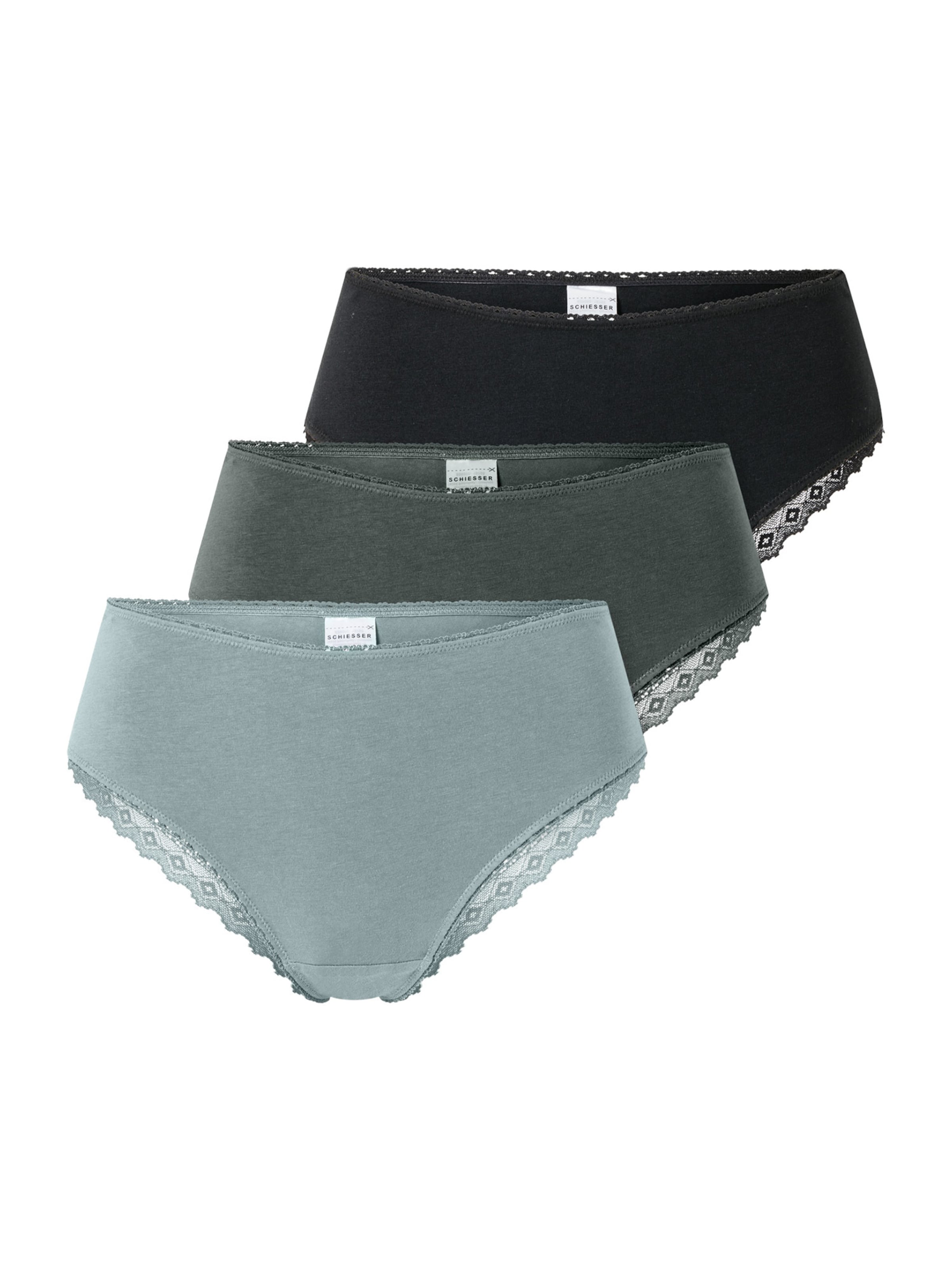 SCHIESSER Slip 'Modern Multipacks' in Green: front