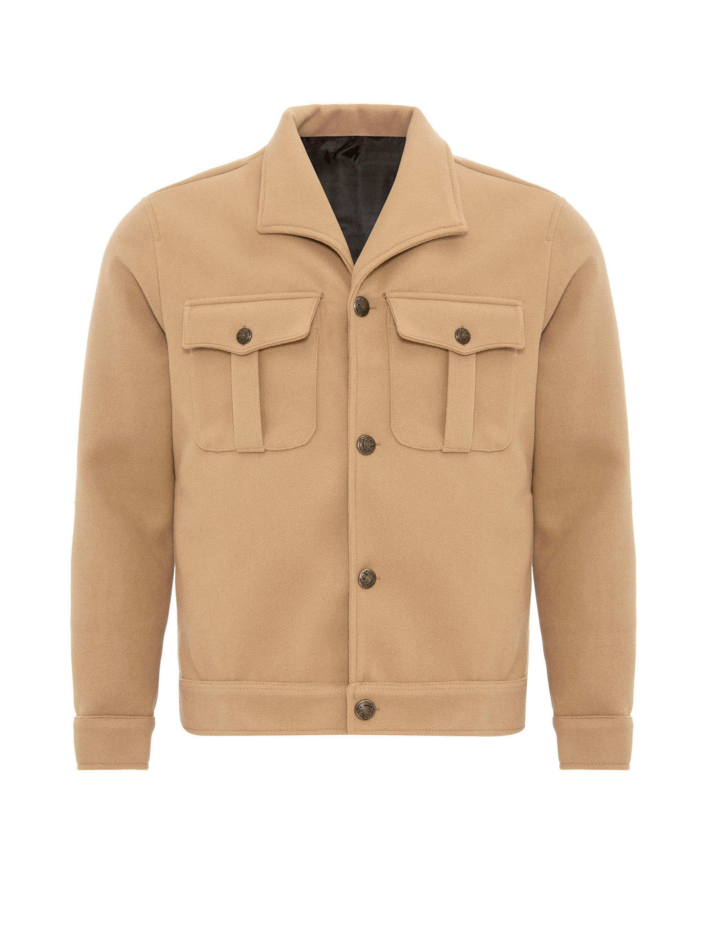 Veste mi-saison Antioch en marron : devant