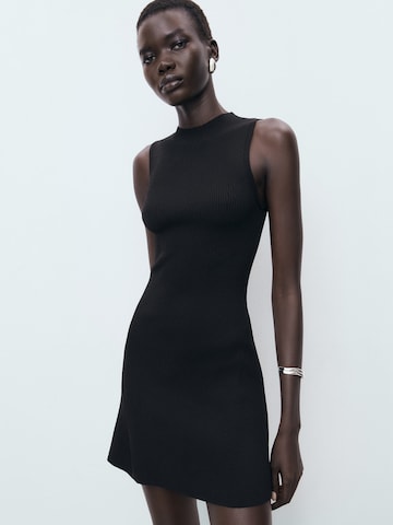 MANGO Knit dress 'ALBERT' in Black: front