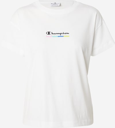Champion Authentic Athletic Apparel T-shirt en bleu / rose / noir / blanc, Vue avec produit