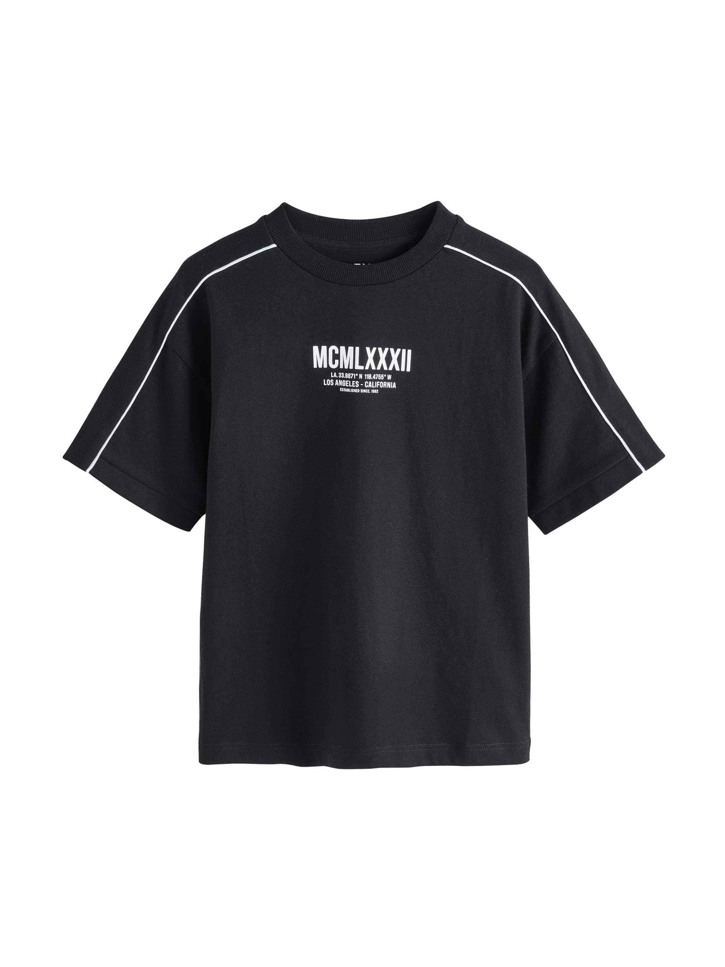 Next Majica | črna barva: sprednja stran