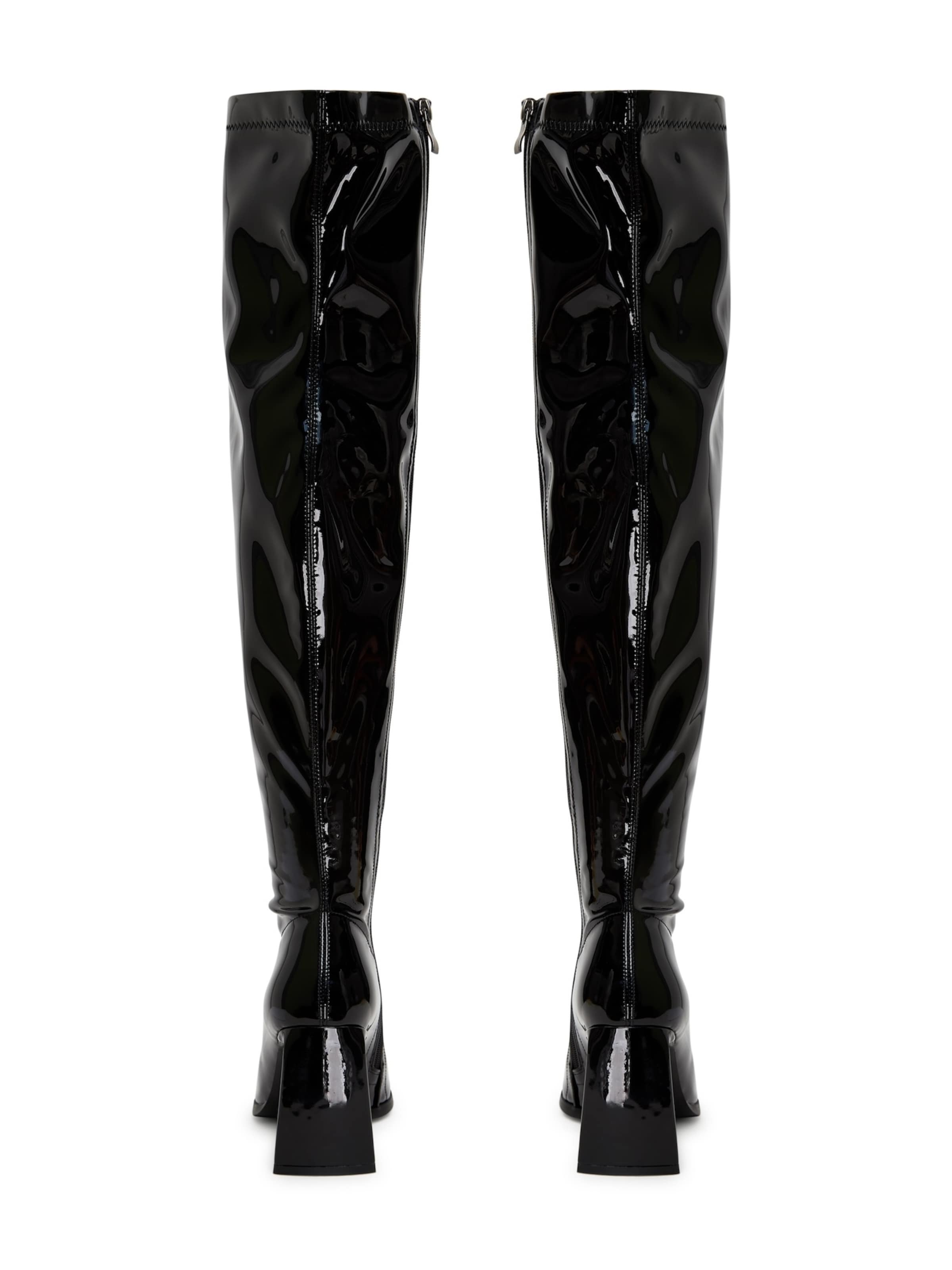 CESARE GASPARI Overknees in Schwarz