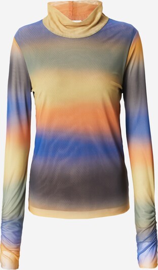 Munthe Shirts 'LENEA' i blå / gul / orange / sort, Produktvisning