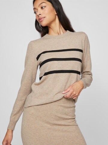 VILA Sweater 'Vikerry' in Beige