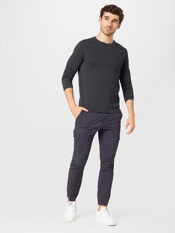 TOM TAILOR DENIM Pullover in Schwarz