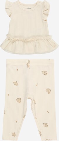 Carter's - Conjunto en beige: frente